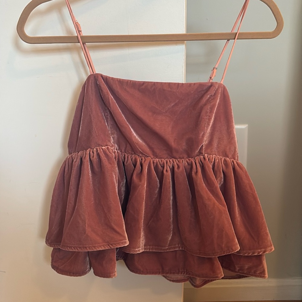 Urban outfitters velour top